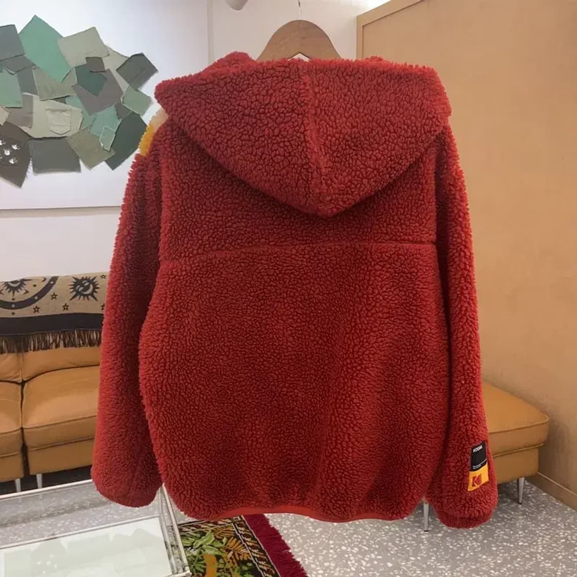 코닥 빅로고 오버핏 양털 플리스 후리스 후드집업 105 C06100 상품이미지3