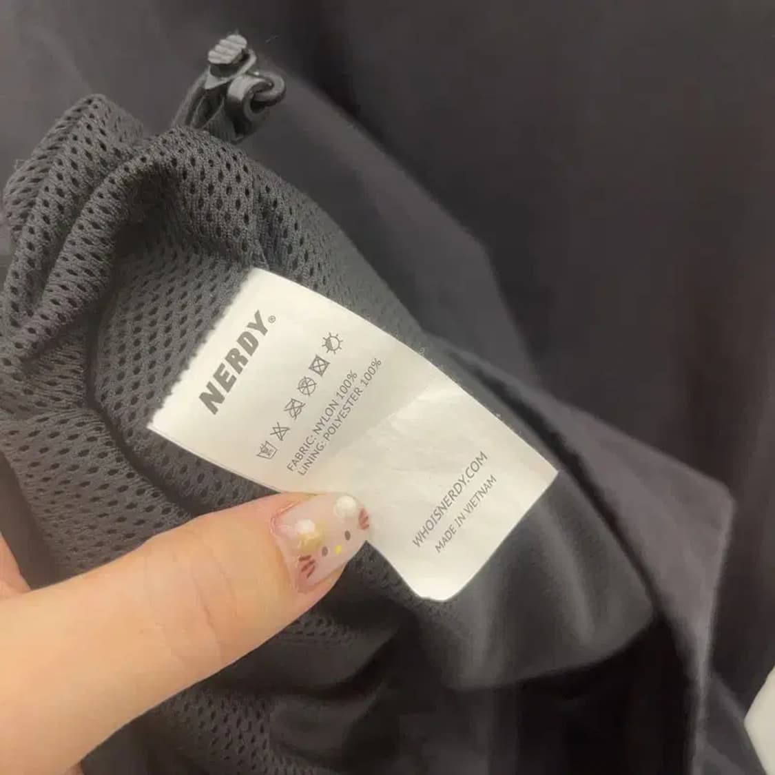 널디 올드스쿨 사이드로고 오버핏 바람막이 자켓 100 C06104 상품이미지5