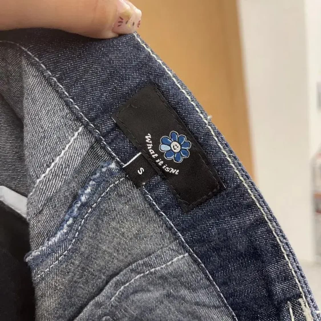 와릿이즌 캐주얼 스티치 데님 청바지 S C06109 상품이미지4