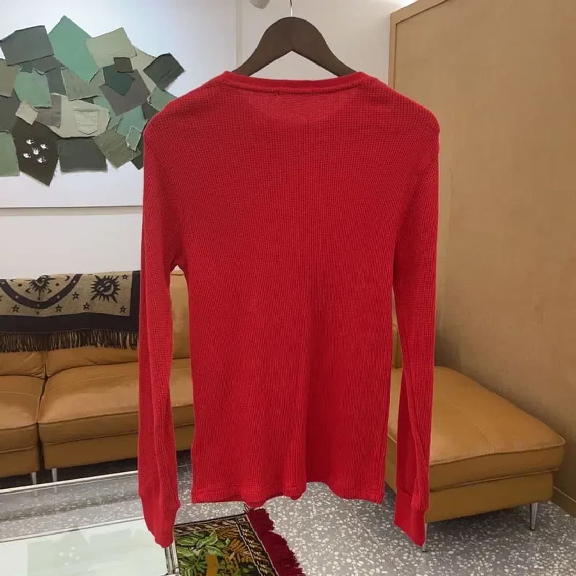 폴로 랄프로렌 자수로고 와플 롱슬리브 긴팔티 85 C06126 상품이미지2