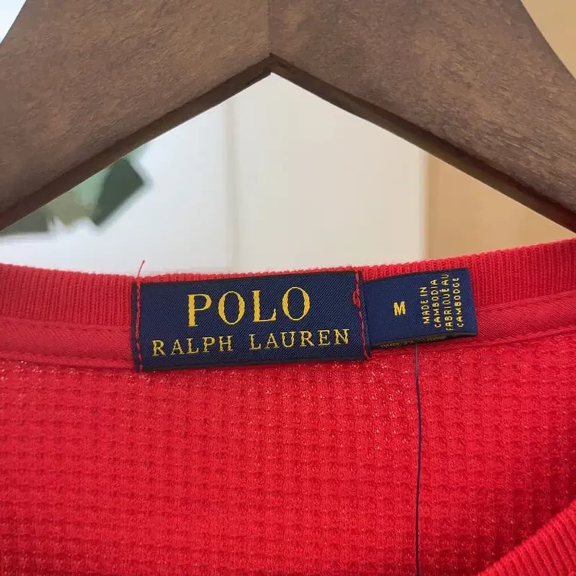 폴로 랄프로렌 자수로고 와플 롱슬리브 긴팔티 85 C06126 상품이미지3