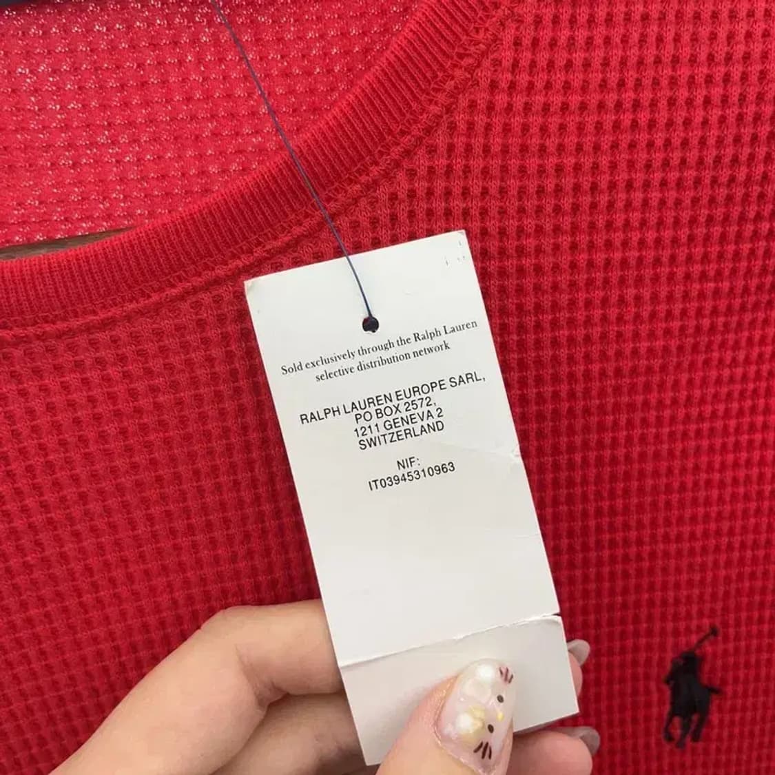 폴로 랄프로렌 자수로고 와플 롱슬리브 긴팔티 85 C06126 상품이미지4