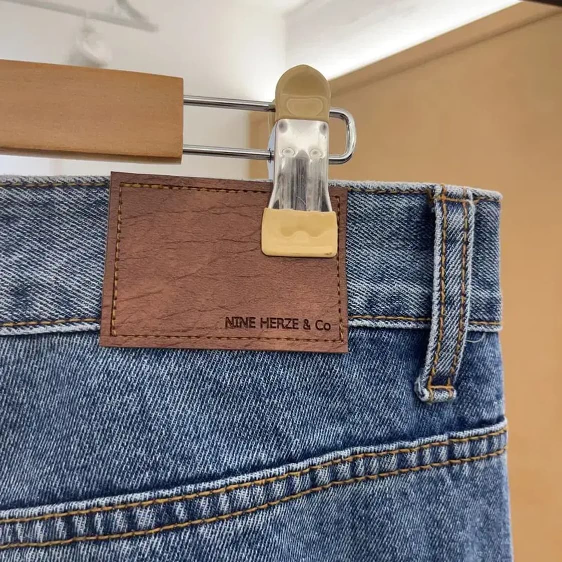 나인헤르츠 캐주얼 일자핏 데님 청바지 S C06112 상품이미지3