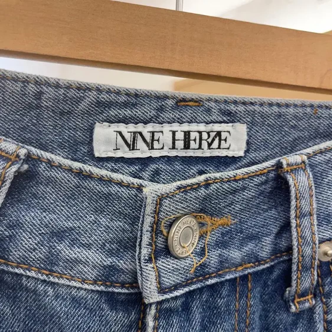 나인헤르츠 캐주얼 일자핏 데님 청바지 S C06112 상품이미지4