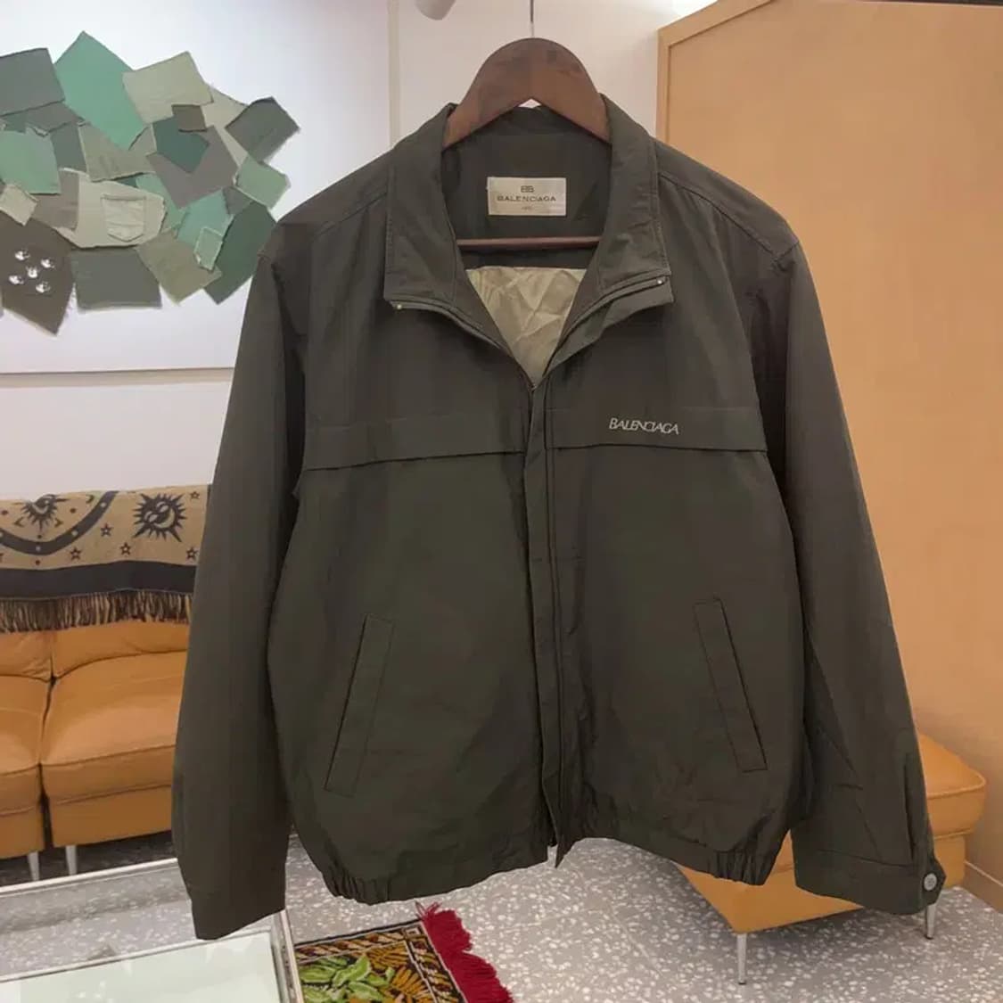 발렌시아가 정품 올드스쿨 오버핏 바람막이 블루종 105 C06131 상품이미지2