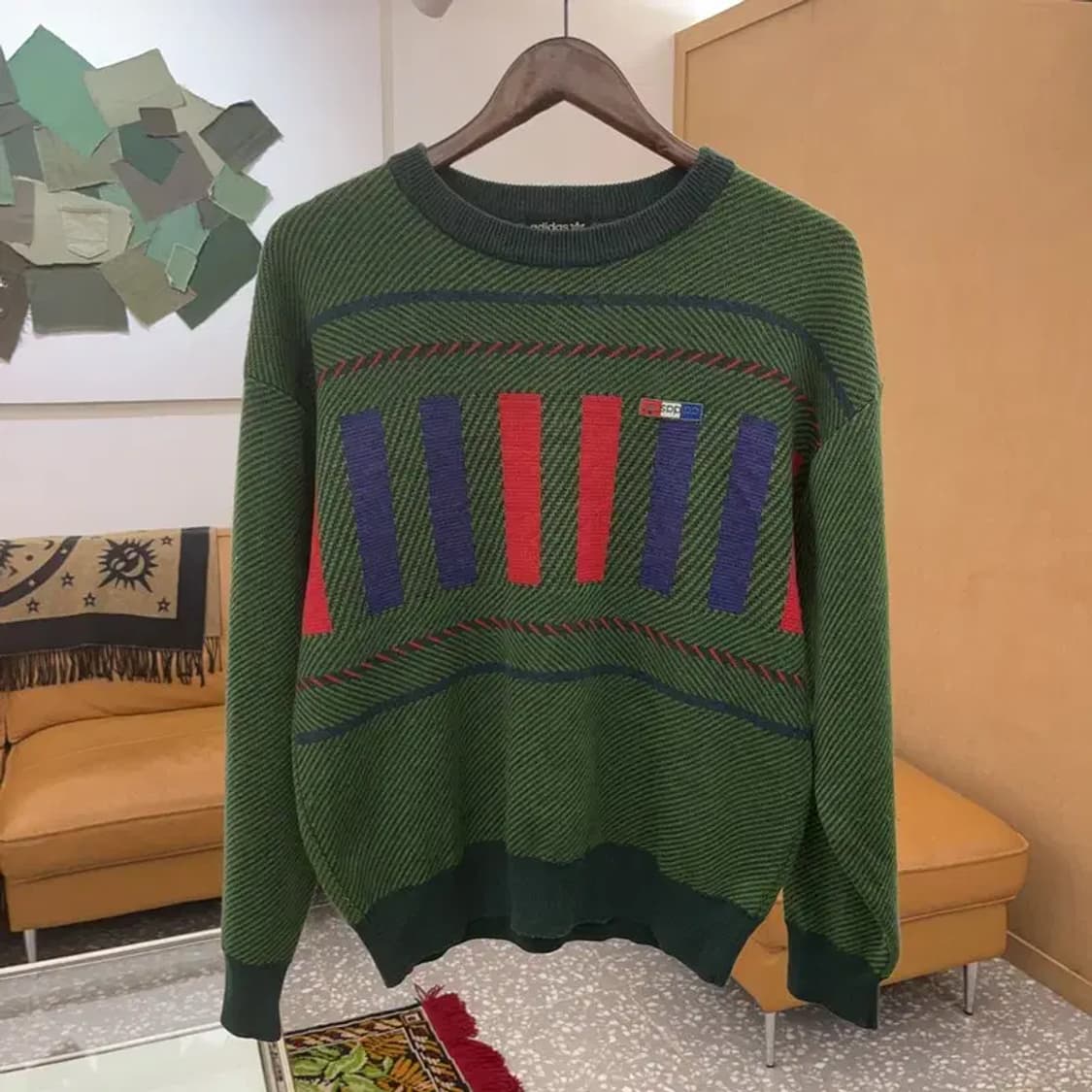 아디다스 90s 제우교역 울 니트 스웨터 100 C06127 상품이미지1