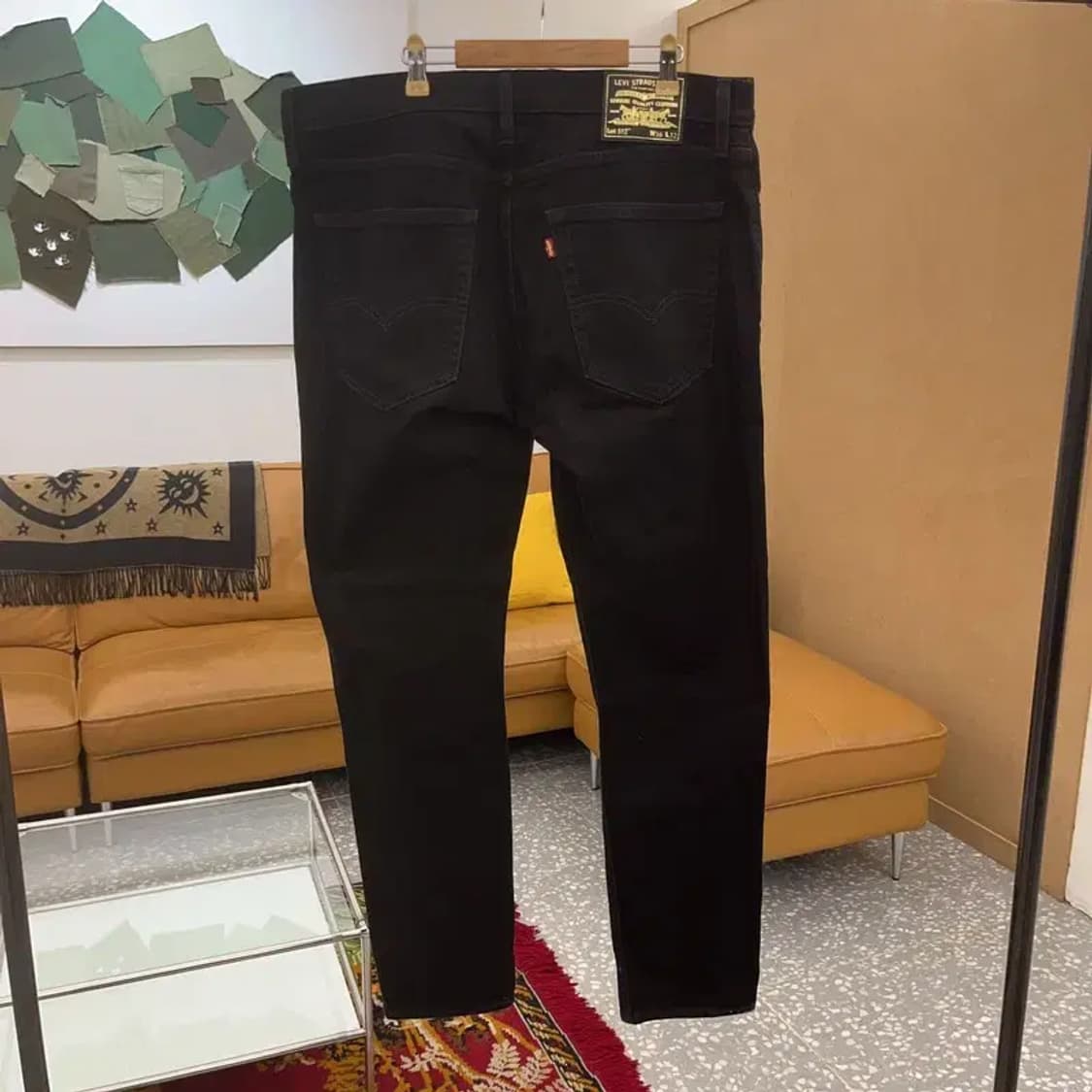 리바이스 512 빅E 프리미엄 골드 블랙진 데님팬츠 36인치 C06150 상품이미지2