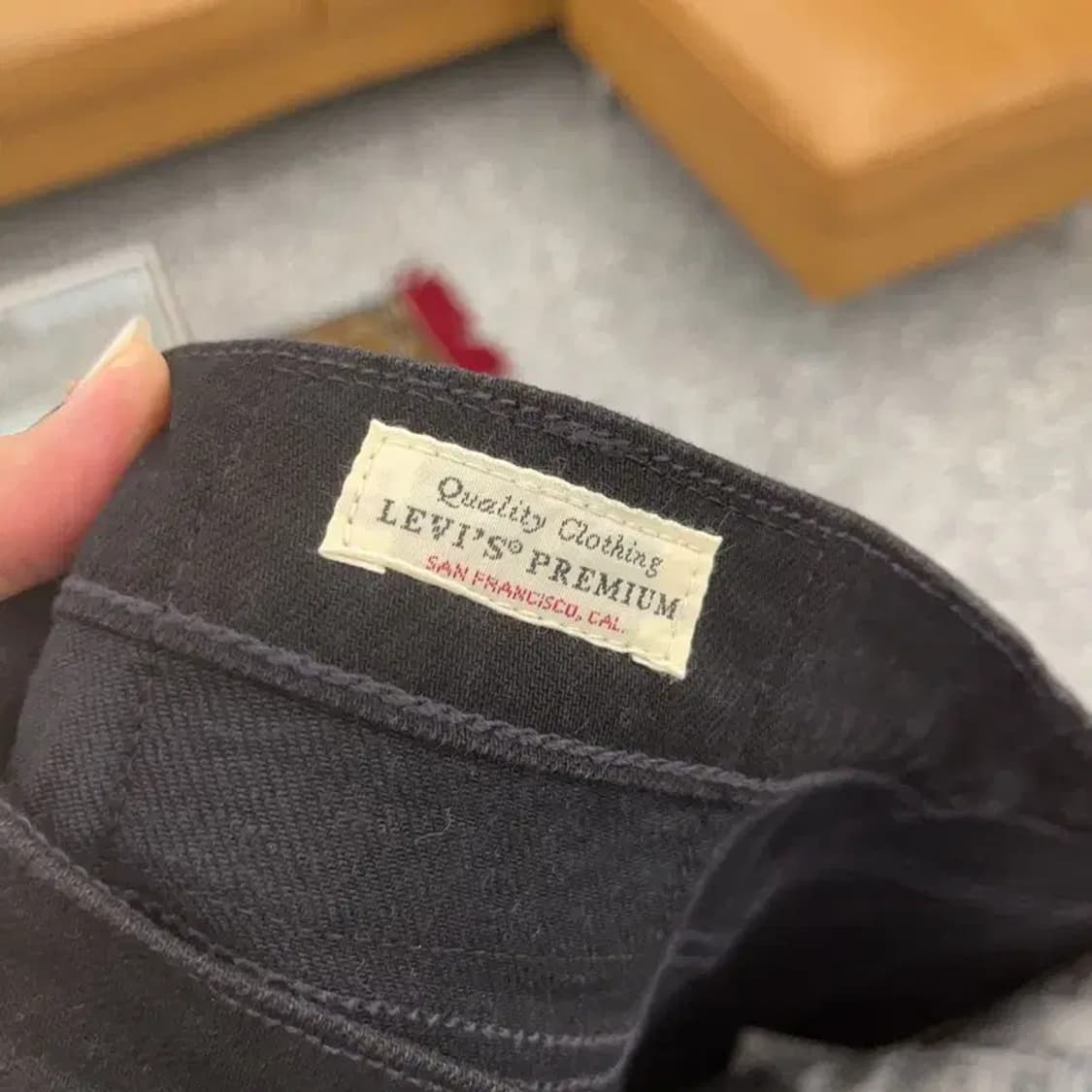 리바이스 512 빅E 프리미엄 골드 블랙진 데님팬츠 36인치 C06150 상품이미지4