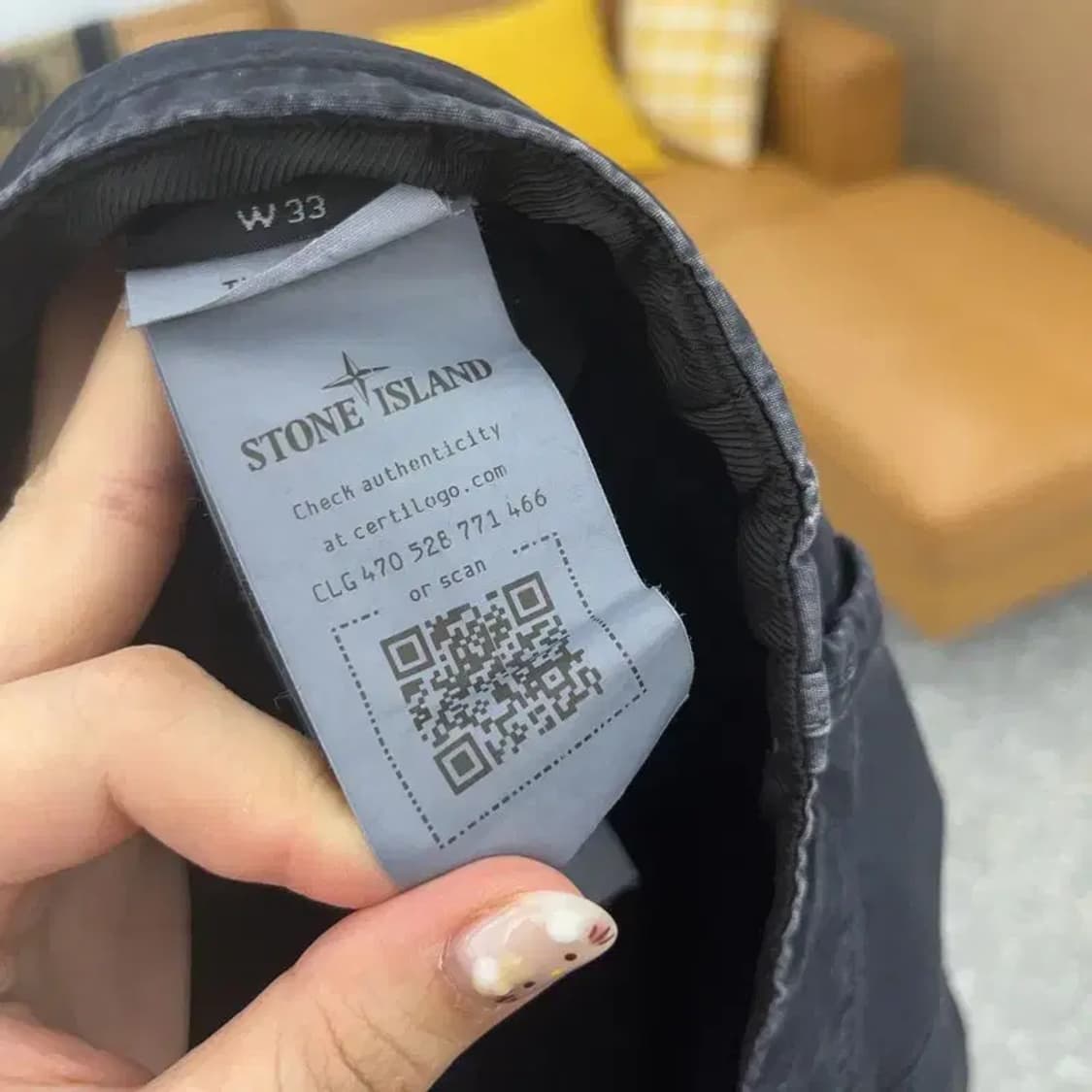 스톤아일랜드 정품 와펜 카고팬츠 면바지 33인치 C06155 상품이미지5