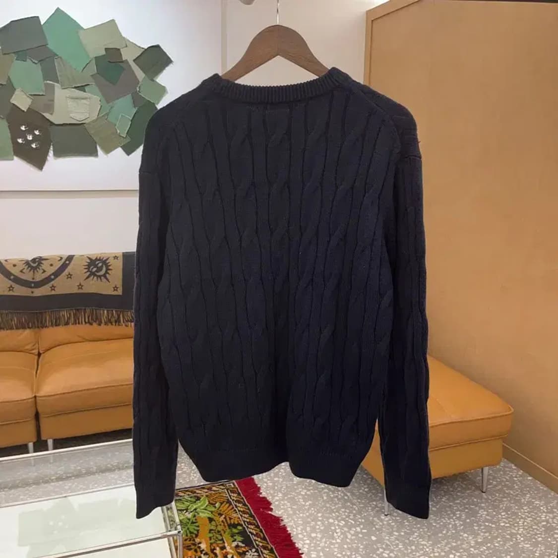 수아레 캐주얼 꽈배기 아크릴 니트 스웨터 95 C06163 상품이미지2