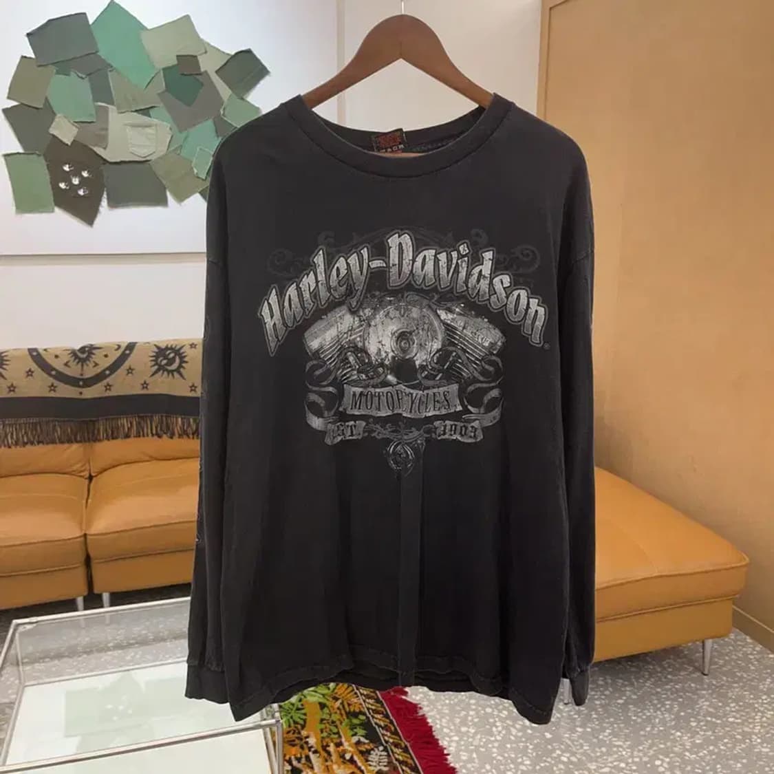 할리데이비슨 빈티지 롱슬리브 긴팔티 105 C06172 상품이미지2