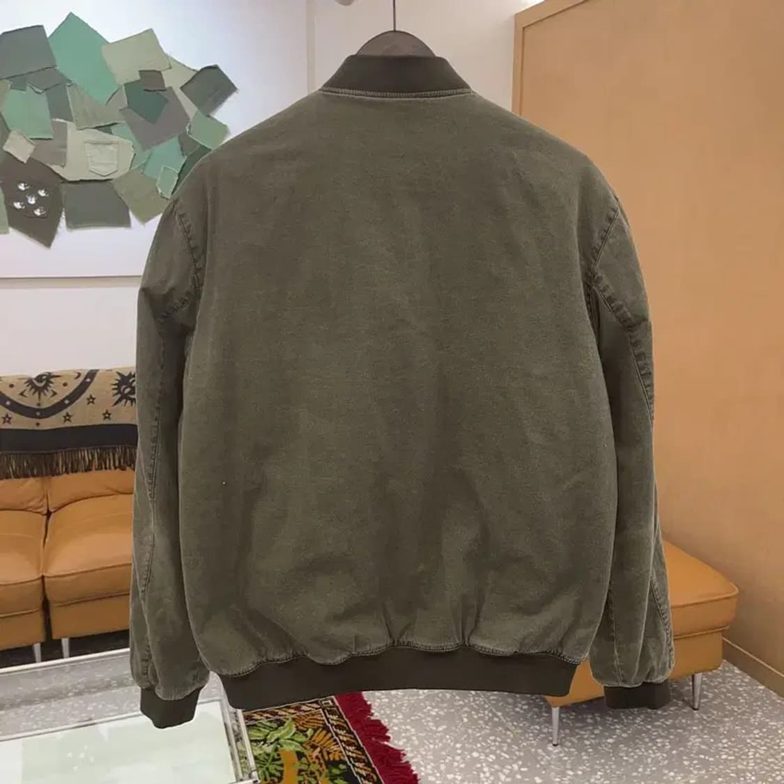 퀵실버 빈티지 오버핏 피그먼트 봄버 블루종 자켓 100 C06181 상품이미지3