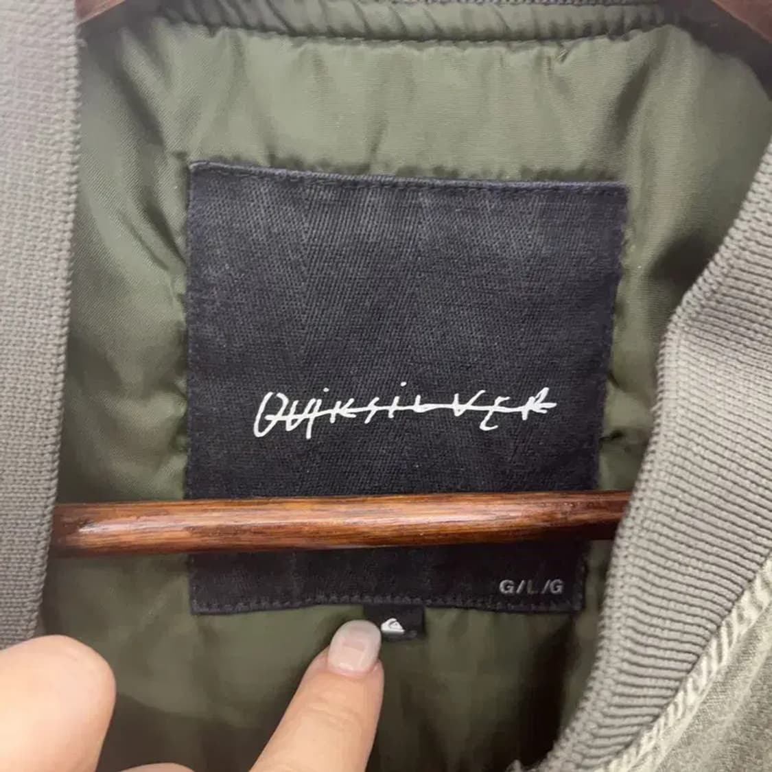 퀵실버 빈티지 오버핏 피그먼트 봄버 블루종 자켓 100 C06181 상품이미지4