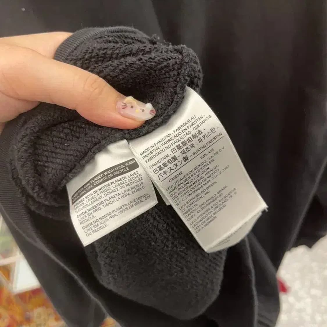 리바이스 캐주얼 빅로고 오버핏 약기모 후드티 105 C06178 상품이미지4