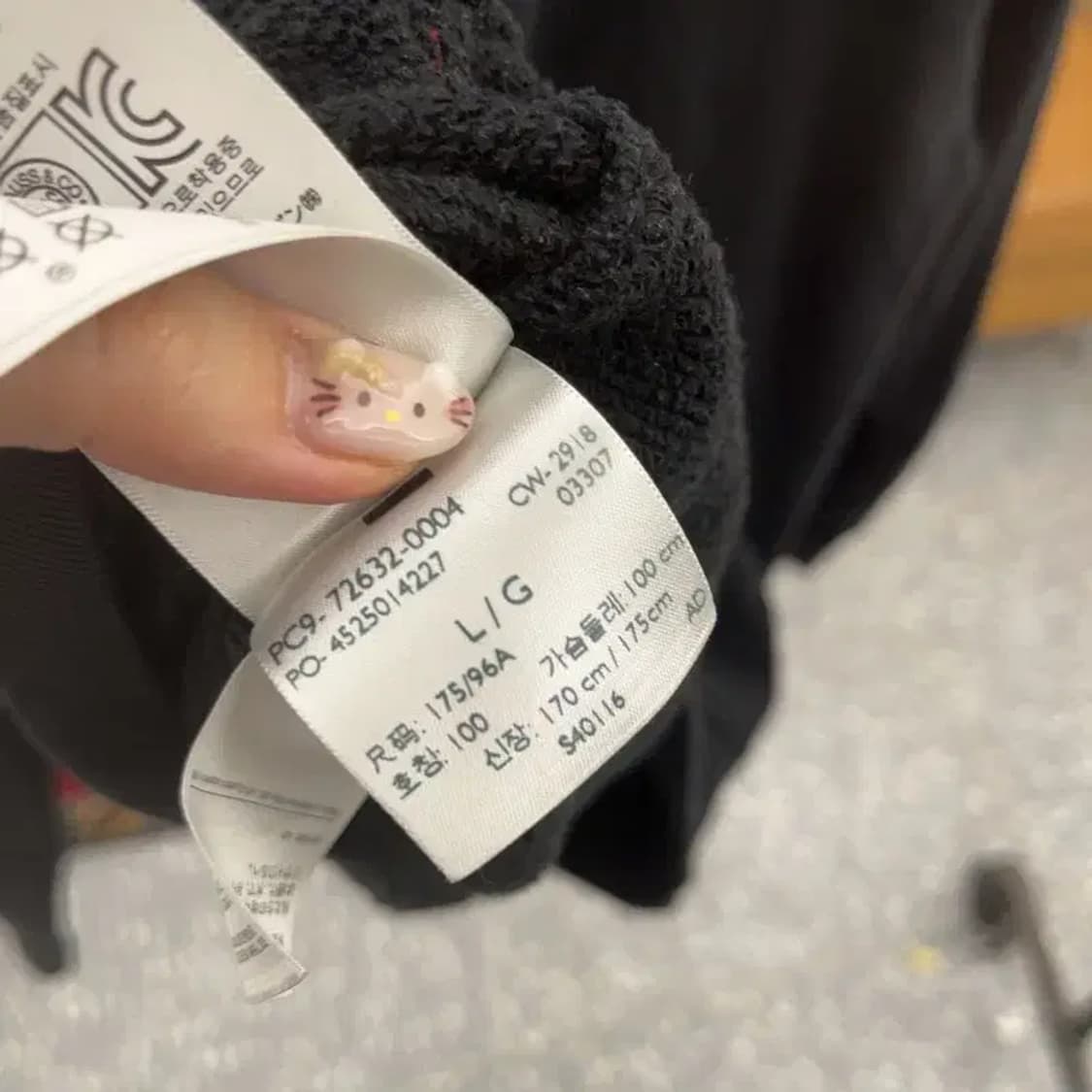 리바이스 캐주얼 빅로고 오버핏 약기모 후드티 105 C06178 상품이미지5