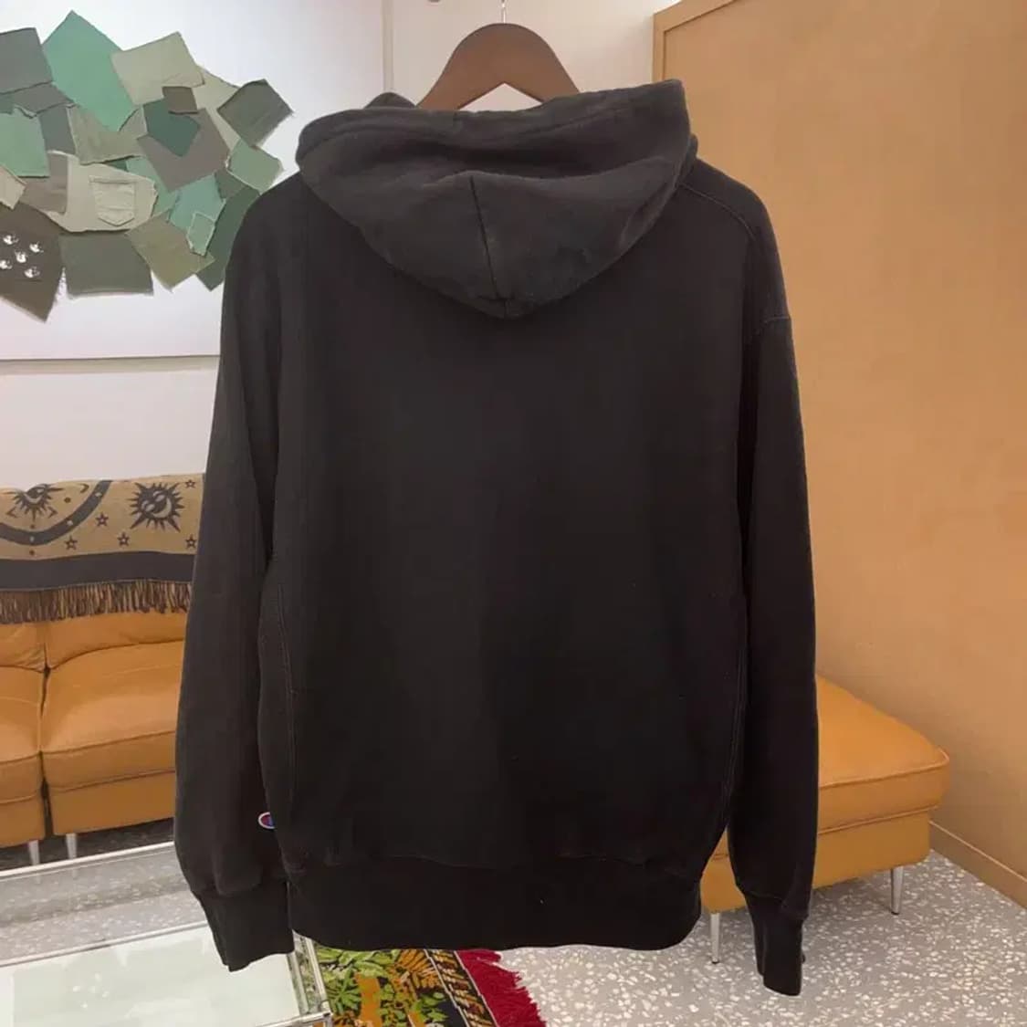 챔피온 리버스위브 자수로고 약기모 오버핏 후드티 105 C06183 상품이미지3