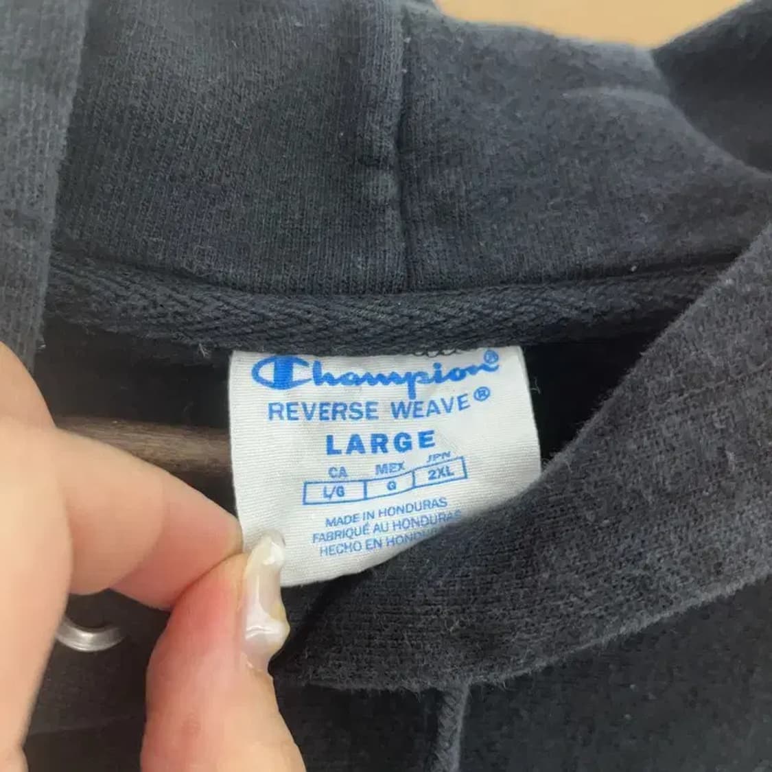 챔피온 리버스위브 자수로고 약기모 오버핏 후드티 105 C06183 상품이미지4