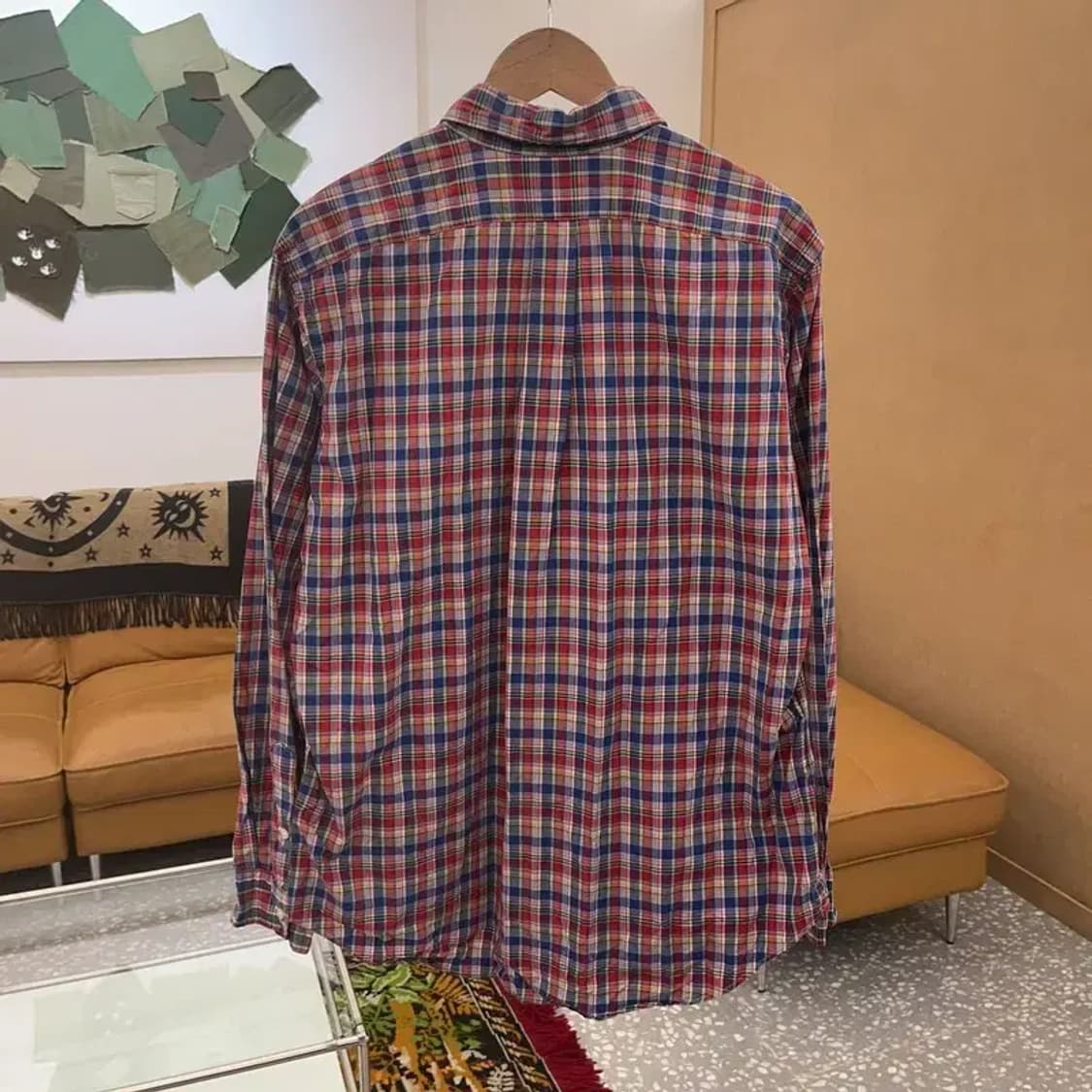 폴로 랄프로렌 클래식핏 빈티지 오버핏 체크 셔츠 105 C06184 상품이미지3