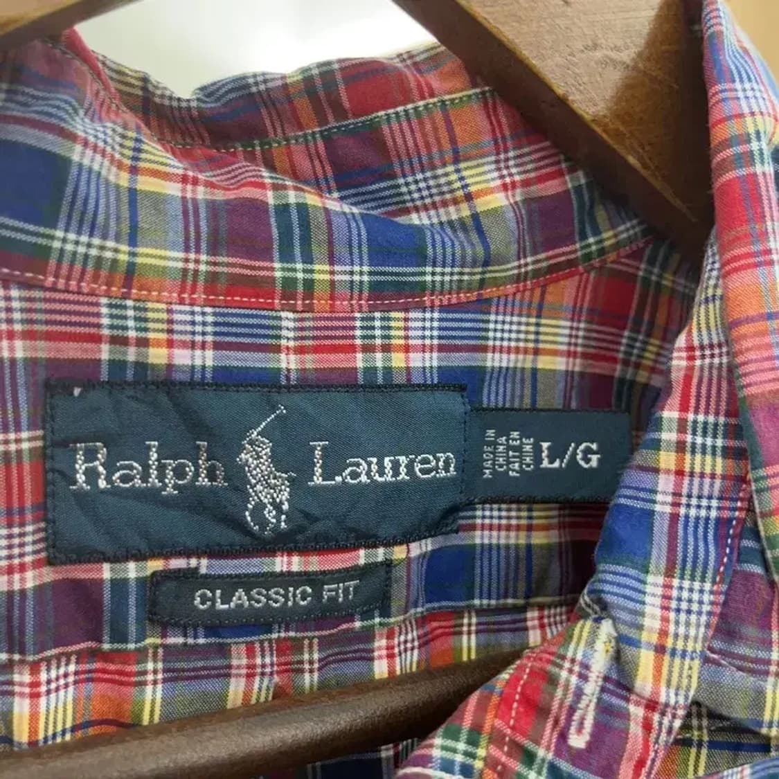 폴로 랄프로렌 클래식핏 빈티지 오버핏 체크 셔츠 105 C06184 상품이미지4