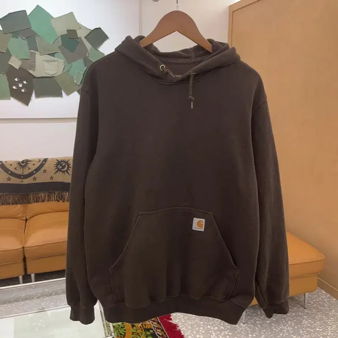 칼하트 써멀 빈티지 오버핏 기모 후드티 100 C06186 상품이미지2