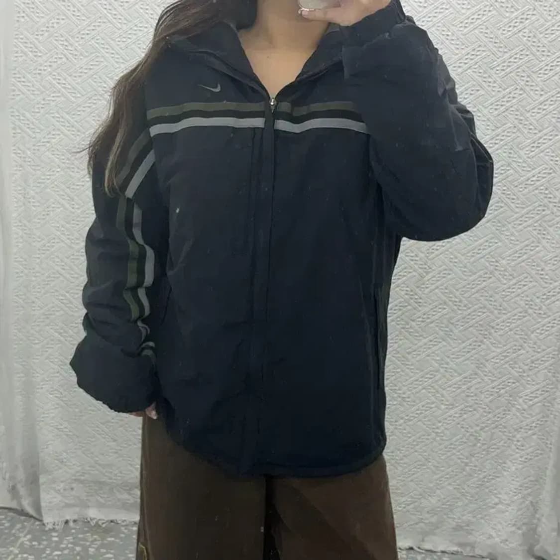 나이키 스우시 올드스쿨 오버핏 누빔 점퍼 100 C06185 상품이미지1