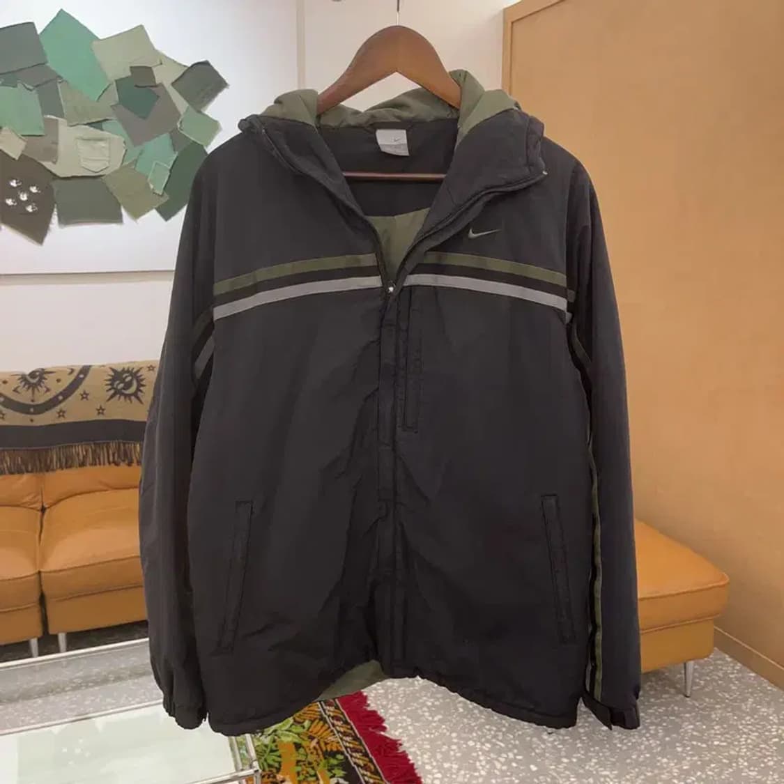 나이키 스우시 올드스쿨 오버핏 누빔 점퍼 100 C06185 상품이미지2