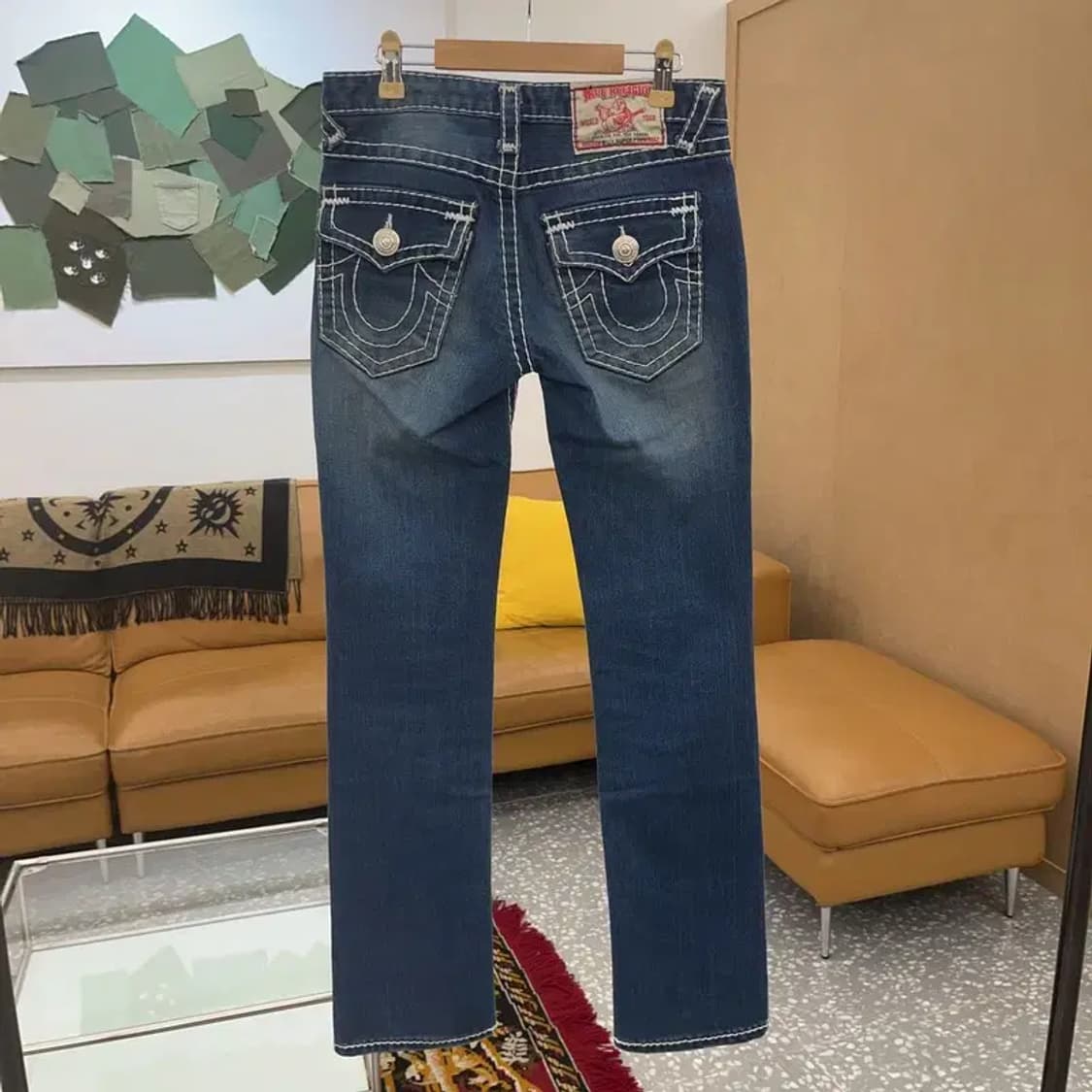 트루릴리젼 빌리슈퍼티 Y2K 스판 데님 청바지 27인치 C06192 상품이미지2