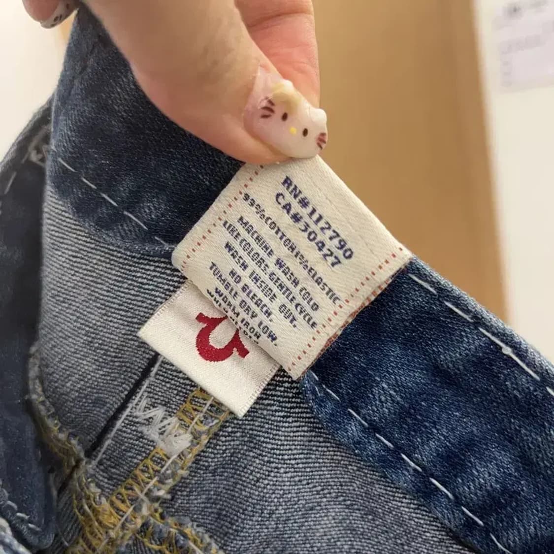 트루릴리젼 빌리슈퍼티 Y2K 스판 데님 청바지 27인치 C06192 상품이미지5