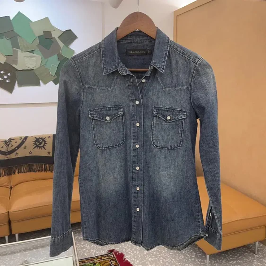 캘빈클라인 캐주얼 데님 청셔츠 85 C06201 상품이미지1