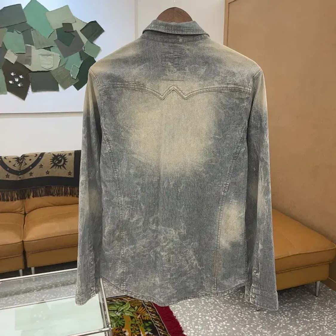 버커루 빈티지워싱 데님 청셔츠 90 C06219 상품이미지3