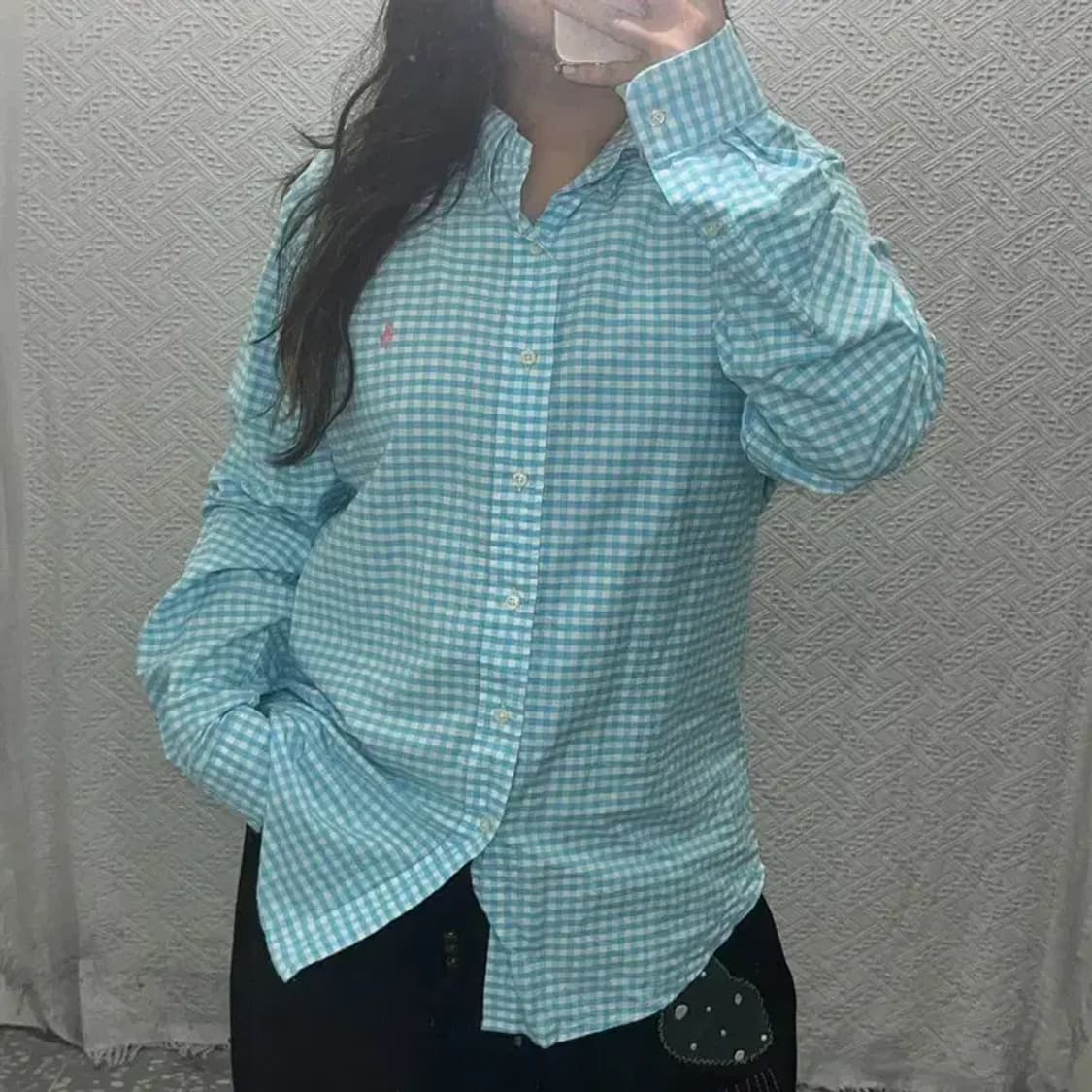 폴로 랄프로렌 커스텀핏 핑크포니 오버핏 긴팔 셔츠 105 C06226 상품이미지1