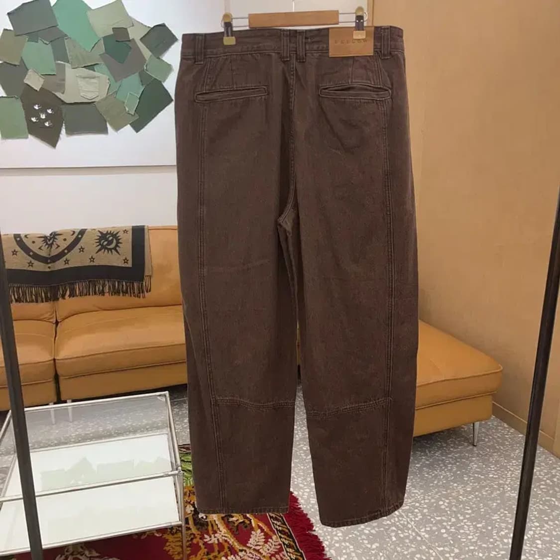 비슬로우 세미 와이드 커브드진 데님 청바지 34인치 C06232 상품이미지2