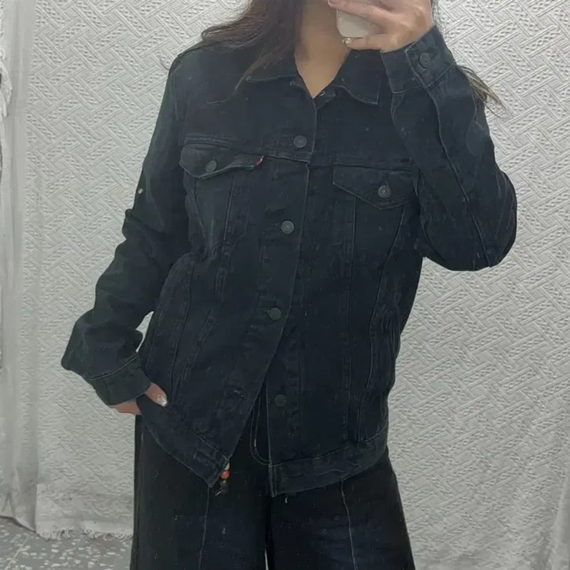 리바이스 레드탭 블랙 트러커 데님 자켓 95 C06264 상품이미지1