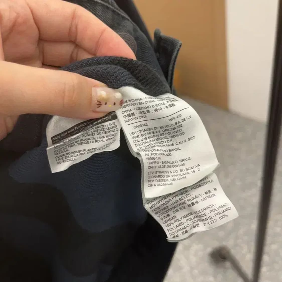 리바이스 레드탭 블랙 트러커 데님 자켓 95 C06264 상품이미지5