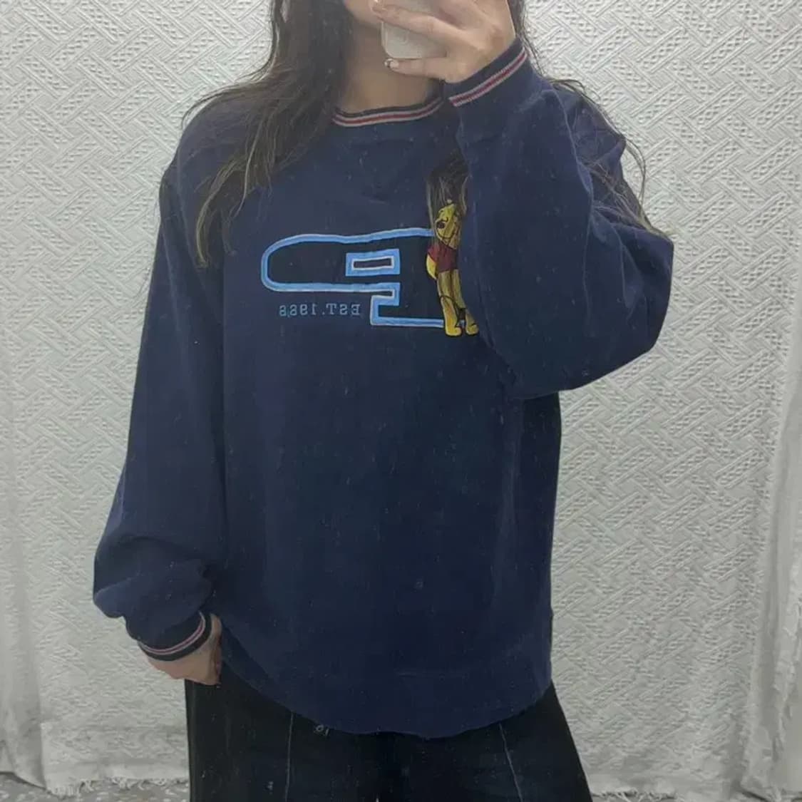 디즈니 푸우 약기모 스웻셔츠 맨투맨 105 C06261 상품이미지1