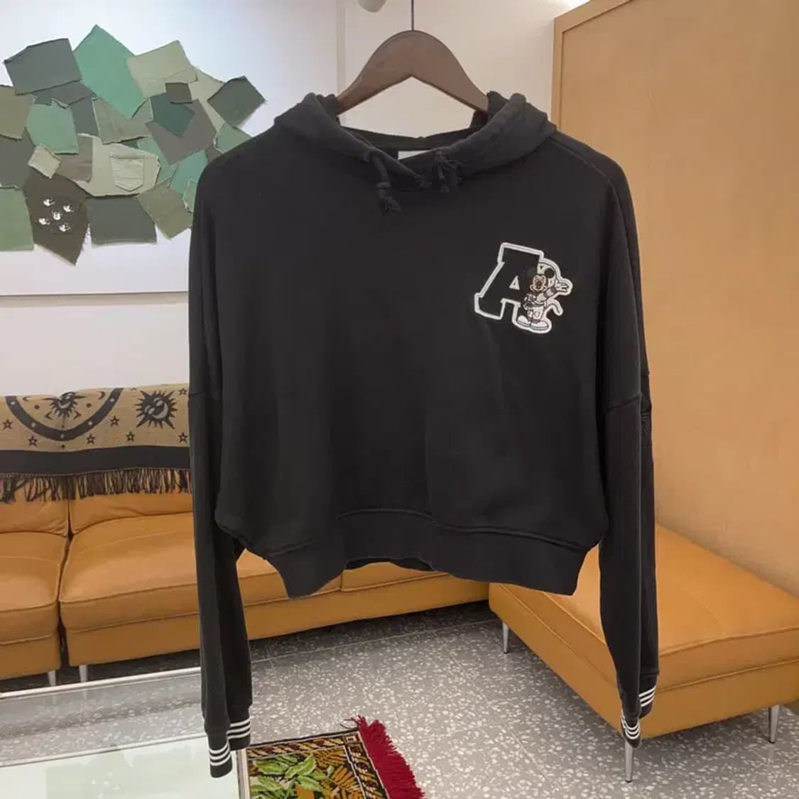 아디다스 디즈니 미키마우스 크롭 후드티 100 C06280 상품이미지1