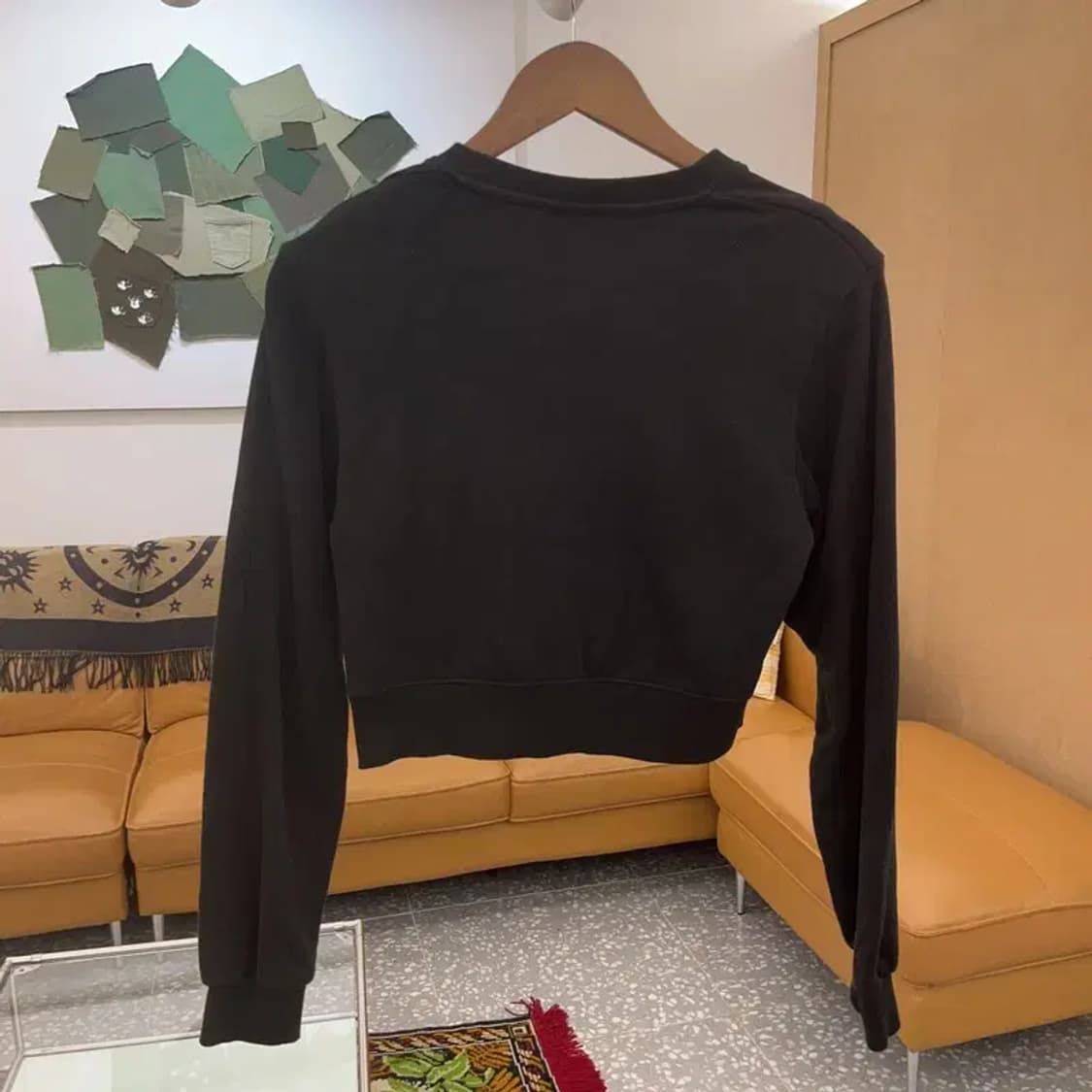 낫노잉 레이어드 볼레로 크롭 스웻셔츠 맨투맨 85 C06283 상품이미지2