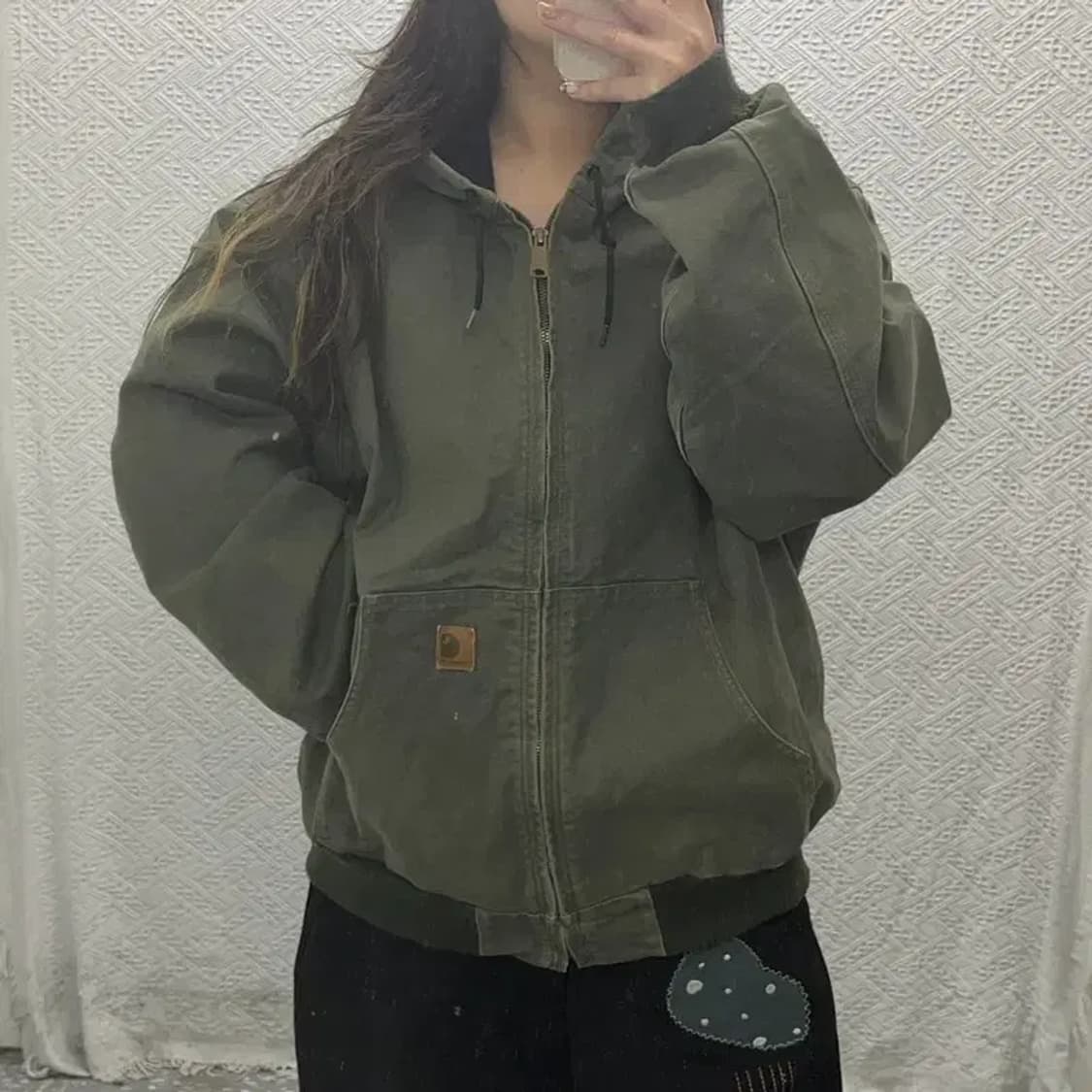 칼하트 써멀 J208 액티브 빈티지 후드집업 110 C06291 상품이미지1