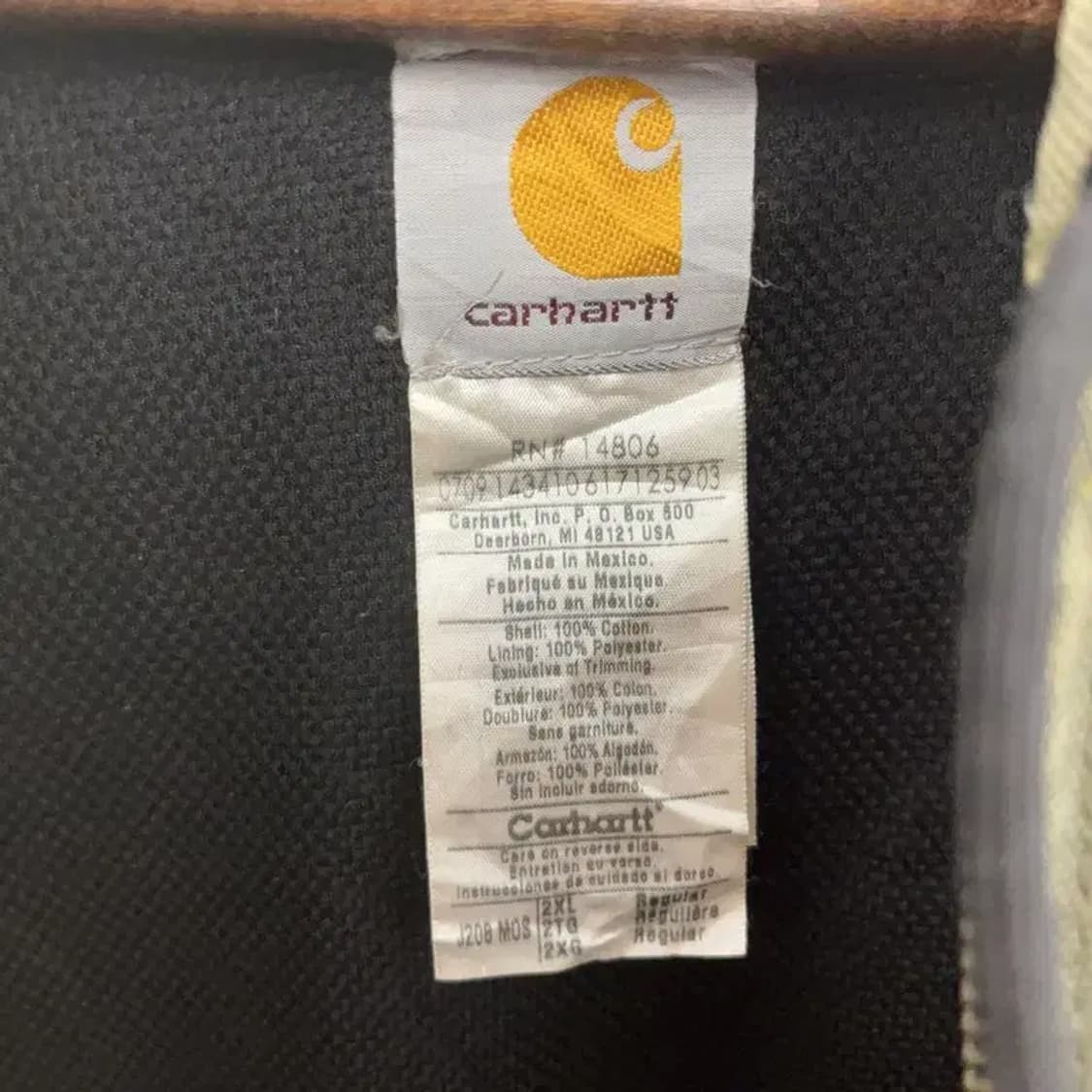 칼하트 써멀 J208 액티브 빈티지 후드집업 110 C06291 상품이미지4