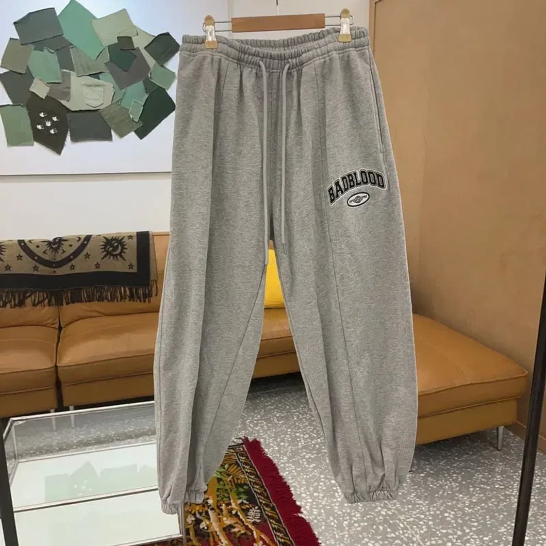 배드블러드 로고 스웻 조거 츄리닝바지 S C06268 상품이미지1