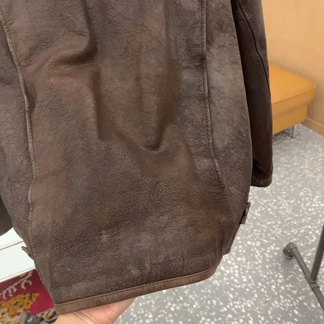 마리떼프랑소와저버 00s 빈티지 염소 가죽 자켓 105 C06279 상품이미지8