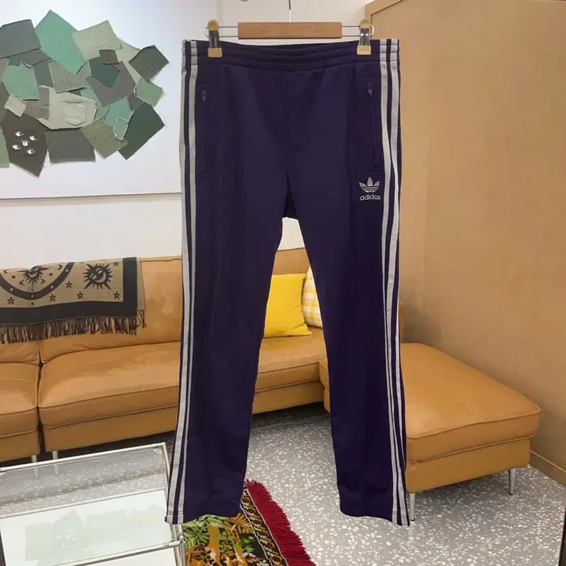 아디다스 파이어버드 퍼플실버 트랙팬츠 츄리닝바지 90 C06300 상품이미지1