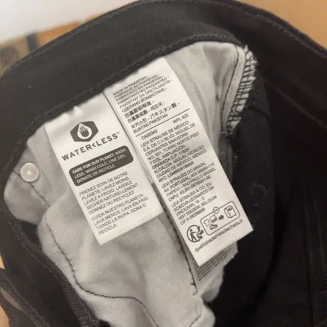 리바이스 559 블랙진 데님 흑청바지 30인치 C06304 상품이미지4