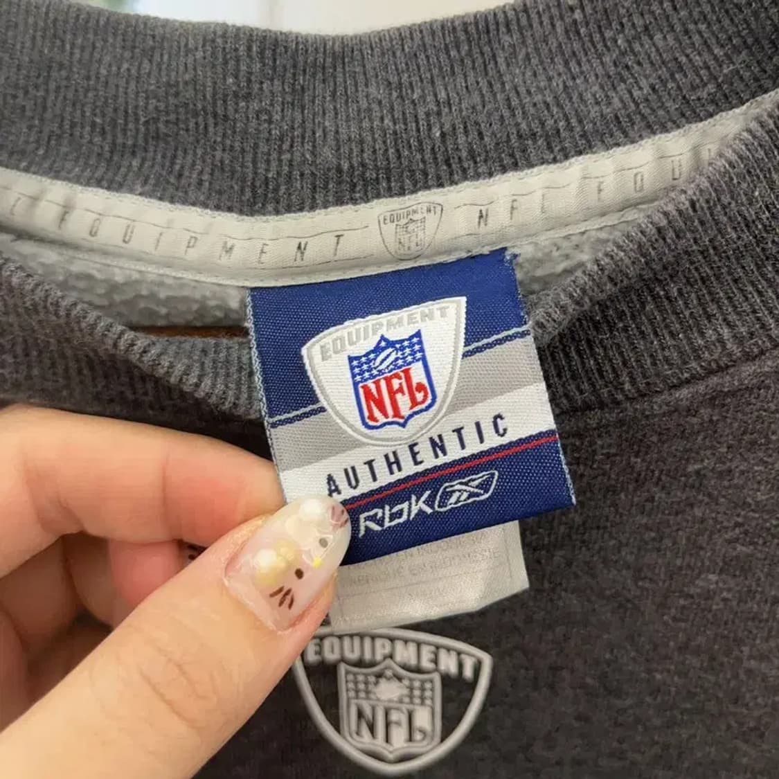 리복 NFL 어센틱 약기모 오버핏 스웻셔츠 맨투맨 105 C06311 상품이미지3