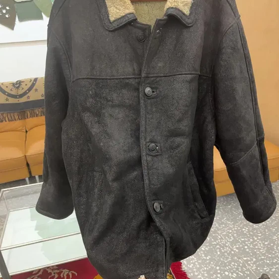 랭글러 빈티지 오버핏 가죽 무스탕 자켓 105 C06313 상품이미지9