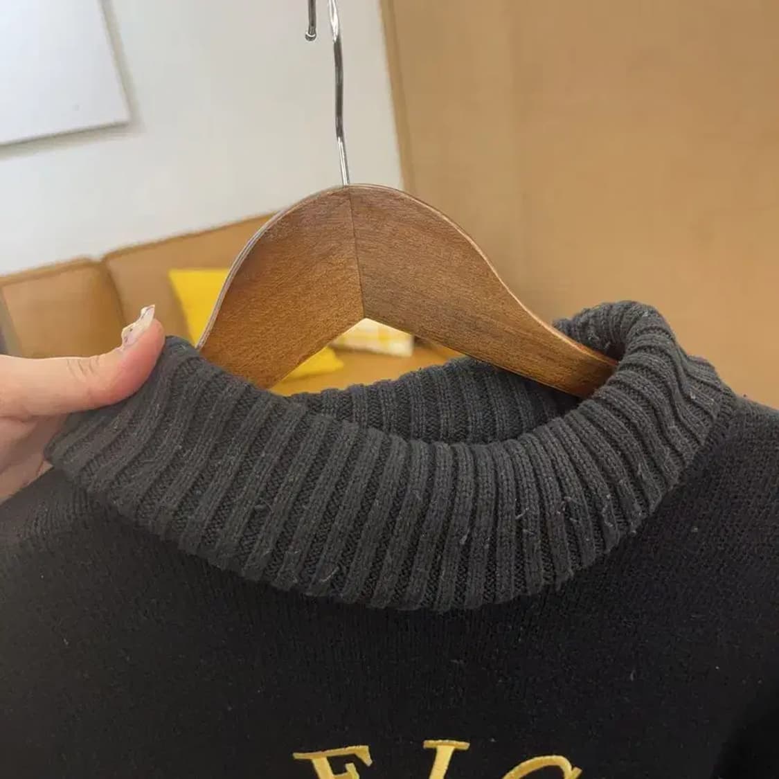 타미힐피거 빅로고 터틀넥 코튼 니트 스웨터 95 C06317 상품이미지6