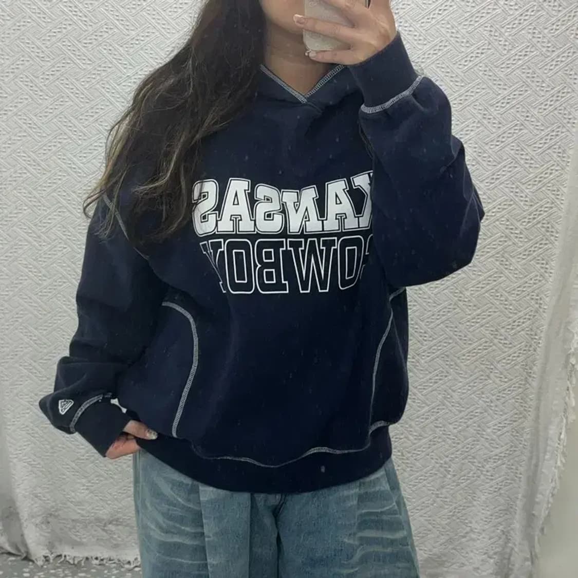 리 LEE 탑스티치 오버핏 후드티 105 C06318 상품이미지1