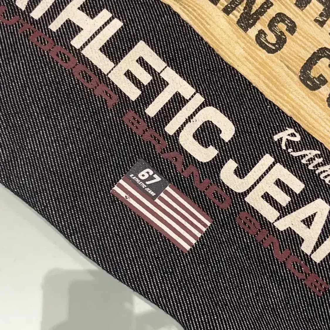 라틀레틱 빅로고 데님 에코백 토트백 C06337 상품이미지5