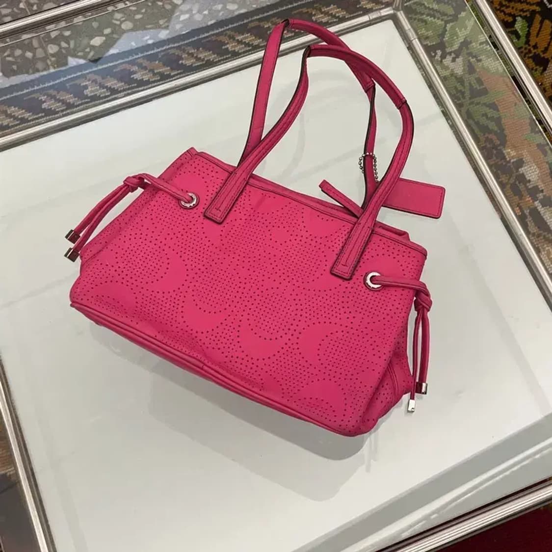 코치 빈티지 핑크 숄더백 토트백 C06335 상품이미지2