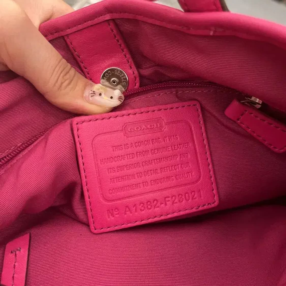 코치 빈티지 핑크 숄더백 토트백 C06335 상품이미지4